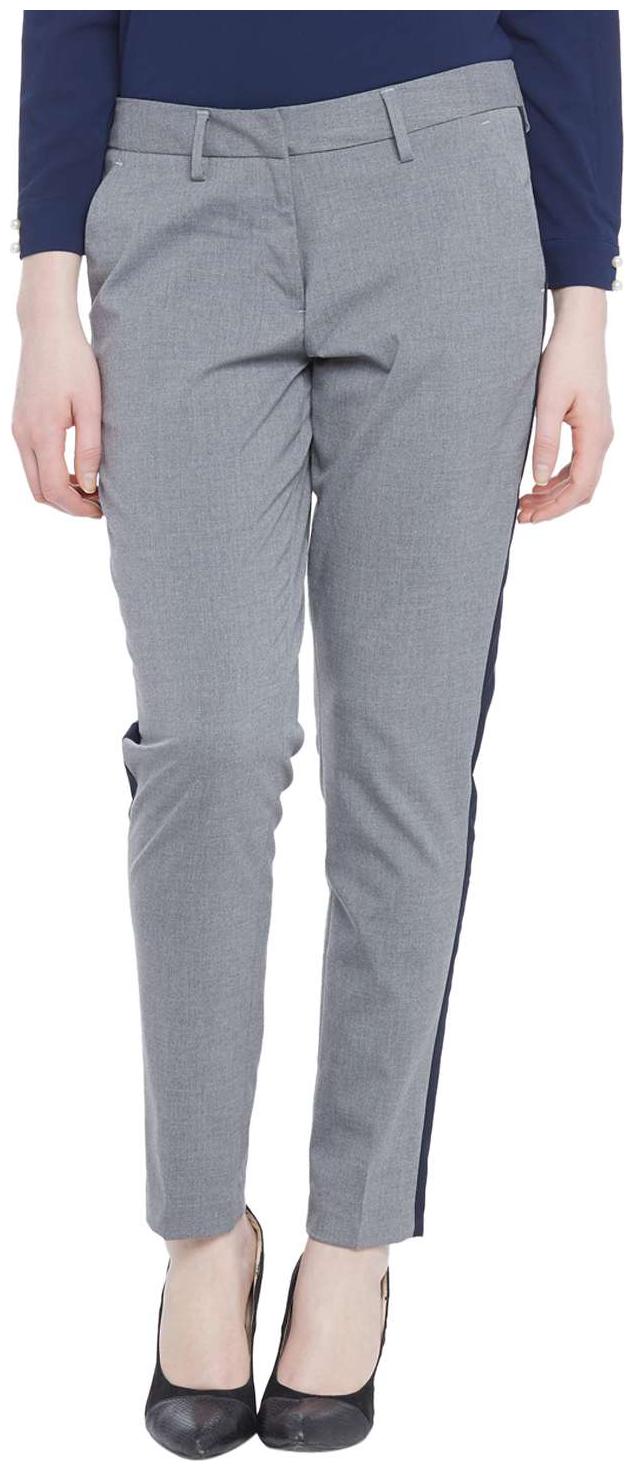 

Annabelle By Pantaloons Women Grey Slim fit Regular pants