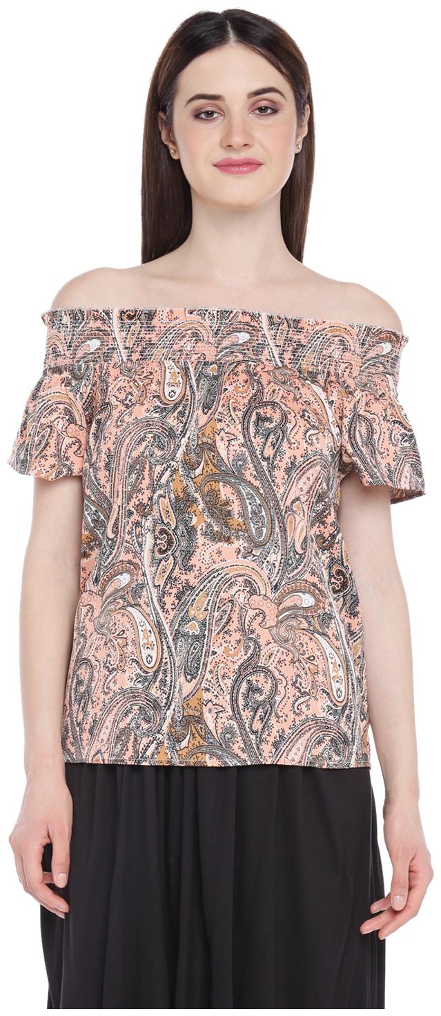 

Annabelle By Pantaloons Women Printed Regular top - Pink