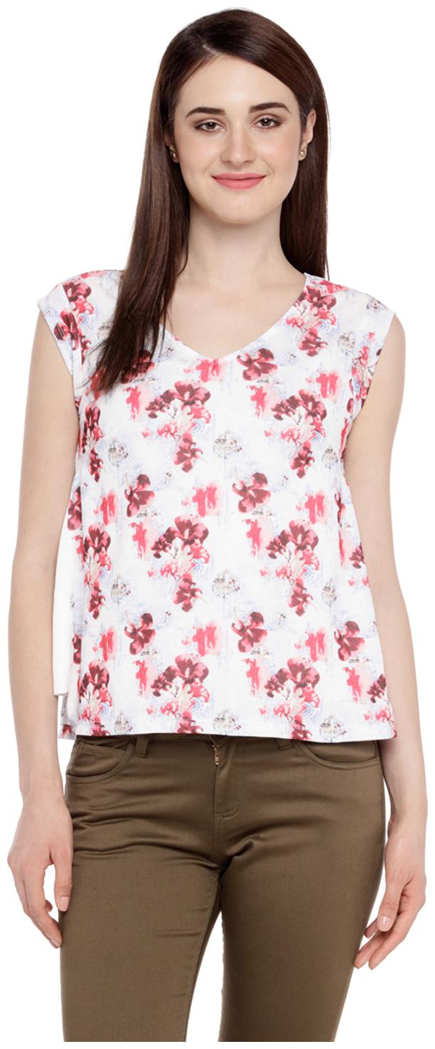 

Annabelle by Pantaloons Women s Pink Printed Polyester Tops