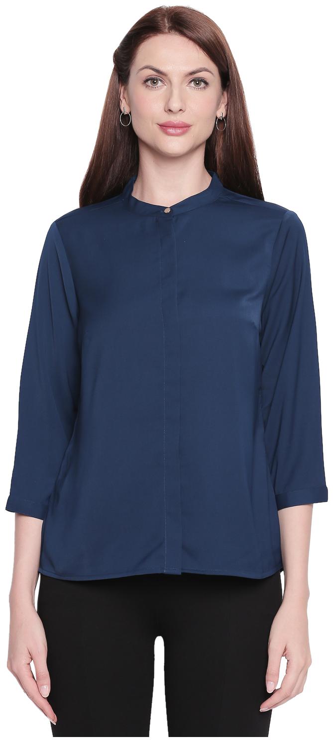 

Annabelle By Pantaloons Women Solid Regular tunic - Blue