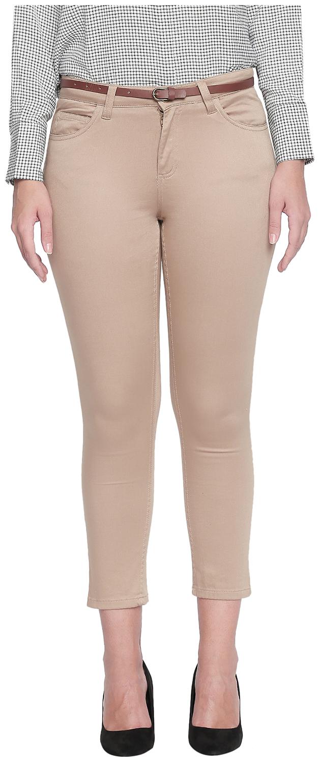 

Annabelle By Pantaloons Women Khaki Slim fit Chinos