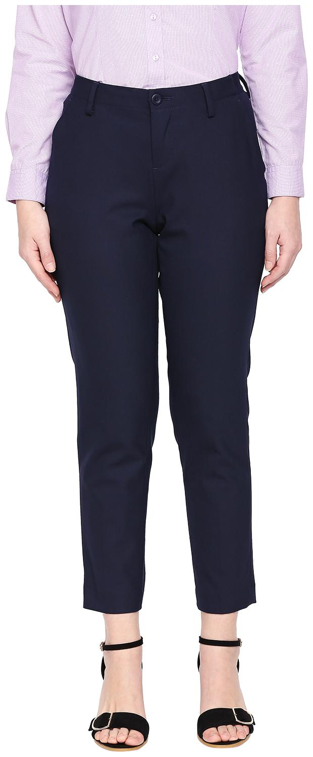 

Annabelle By Pantaloons Women Blue Slim fit Regular trousers