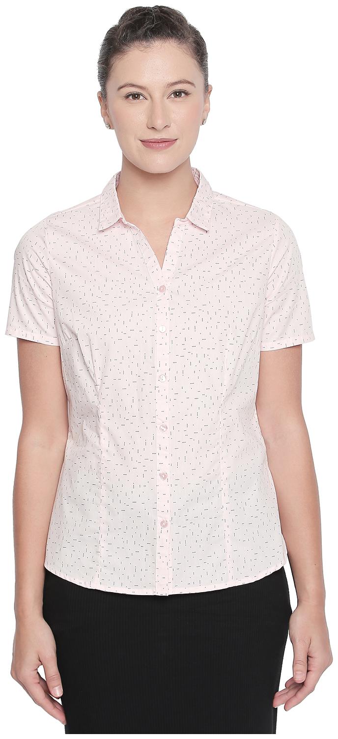 

Annabelle By Pantaloons Women Pink Printed Regular Fit Shirt
