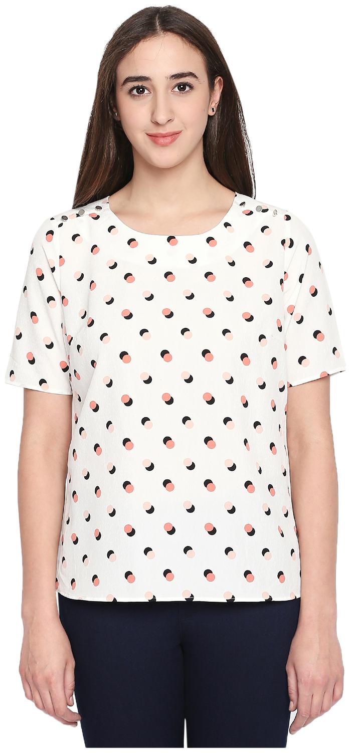 

Annabelle By Pantaloons Women Printed Regular top - White