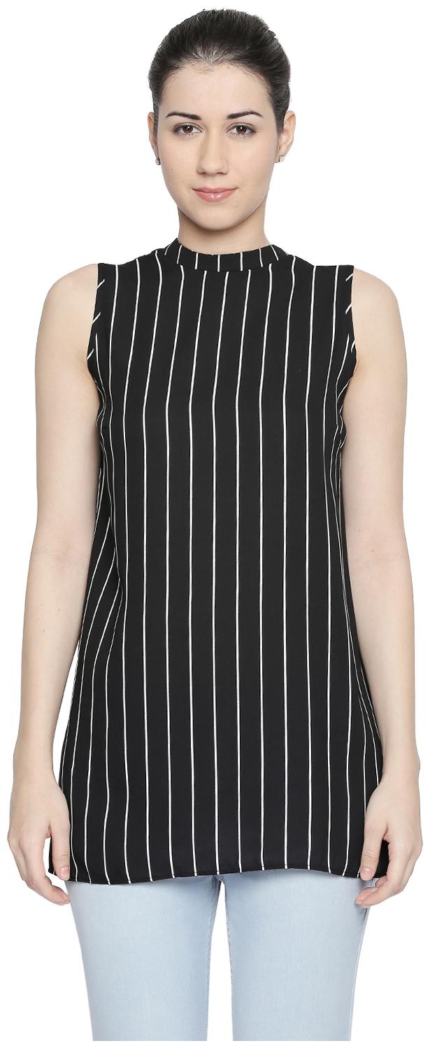 

Annabelle By Pantaloons Women Printed Regular tunic - Black