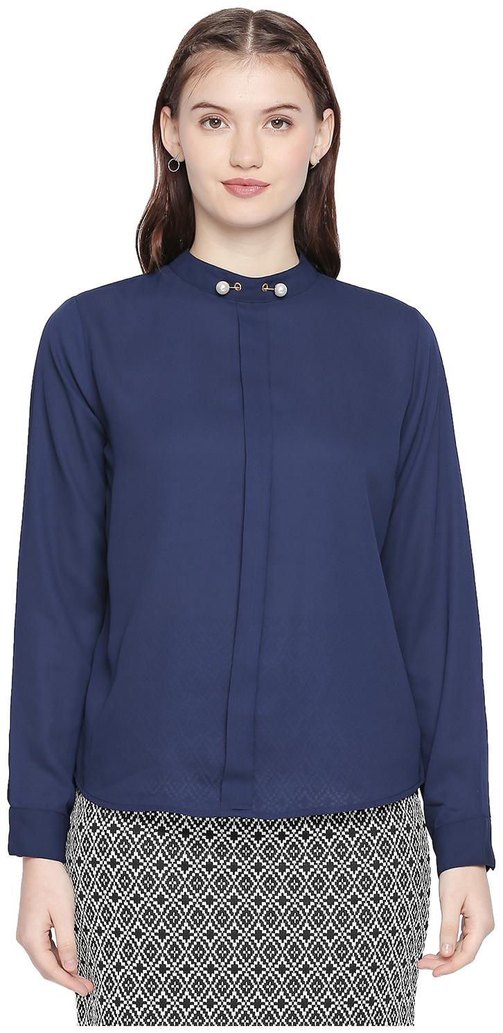 

Annabelle By Pantaloons Women Floral Regular tunic - Blue