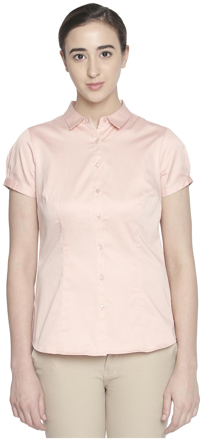 

Annabelle By Pantaloons Women Pink Solid Regular Fit Shirt