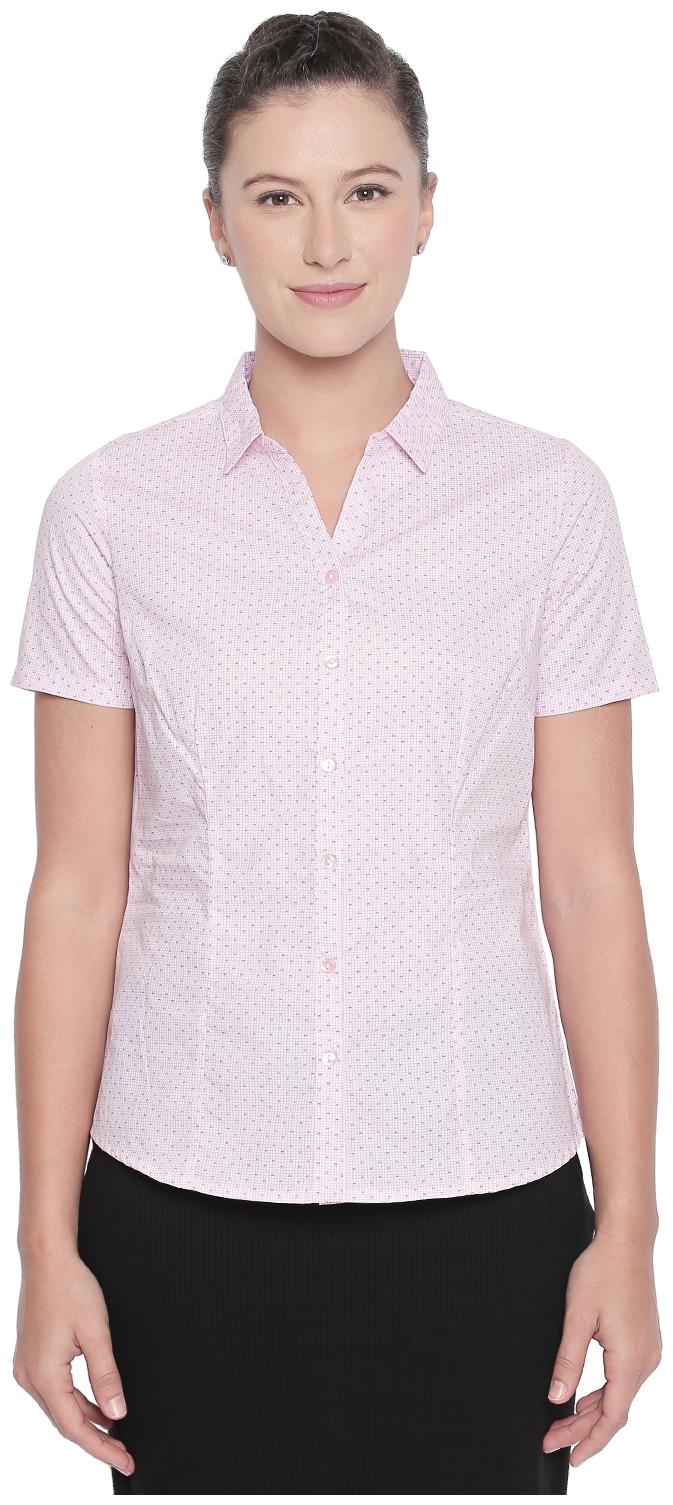 

Annabelle By Pantaloons Women Pink Printed Regular Fit Shirt