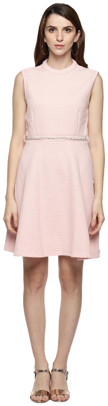 

Annabelle By Pantaloons Pink Self design Maxi dress