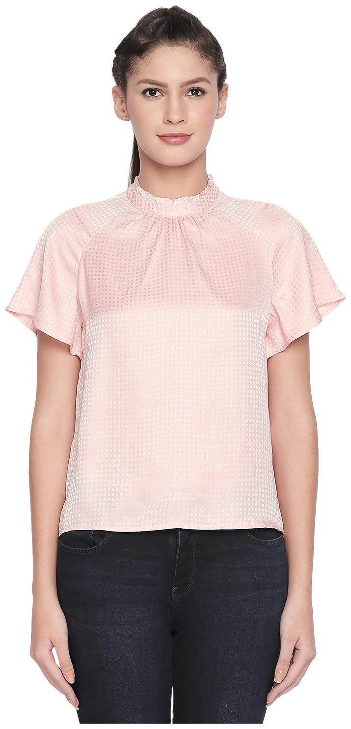 

Annabelle By Pantaloons Women Self design Regular top - Peach