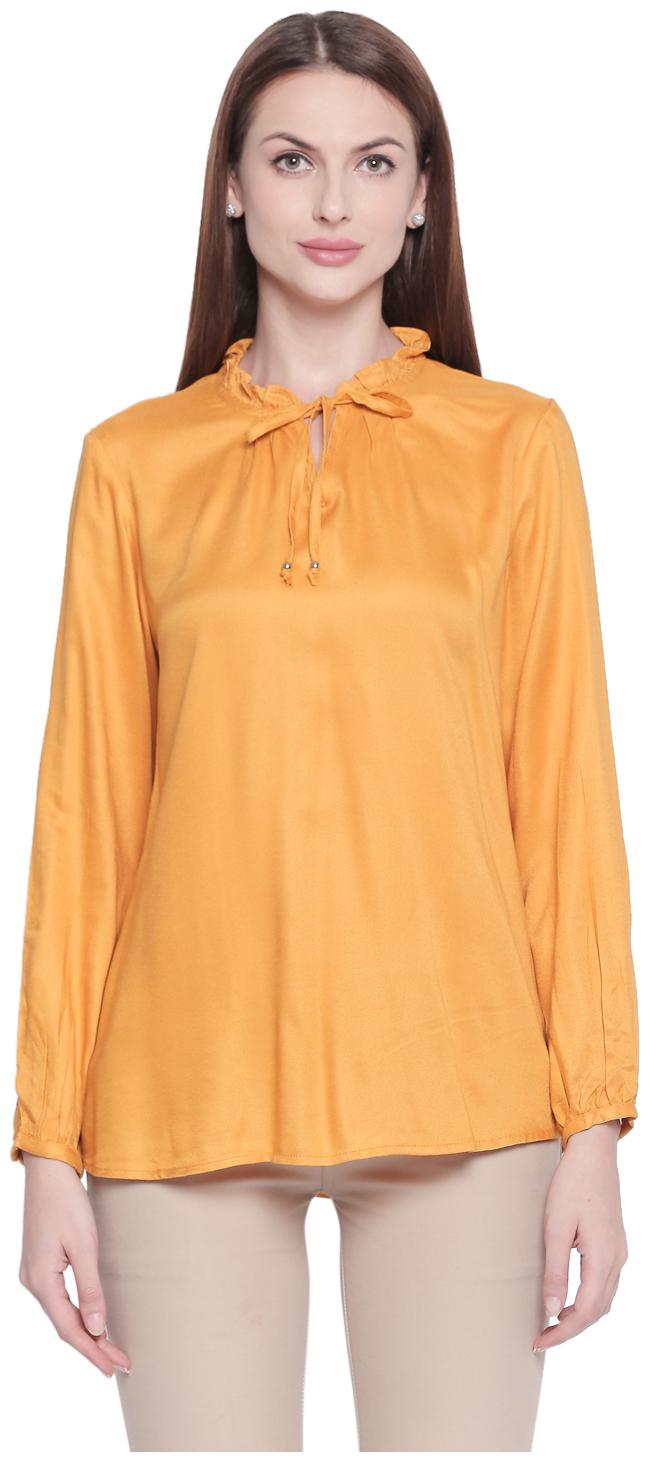 

Annabelle By Pantaloons Women Solid A-line top - Yellow
