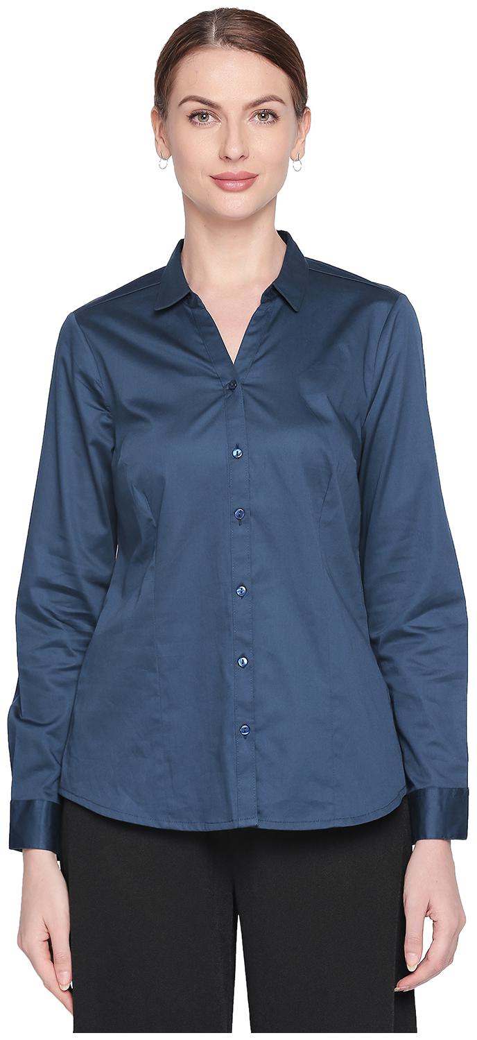 

Annabelle By Pantaloons Women Solid Shirt style - Blue