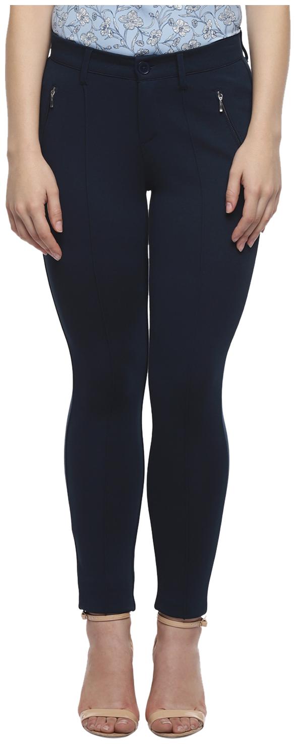 

Annabelle By Pantaloons Women Blue Slim fit Regular pants