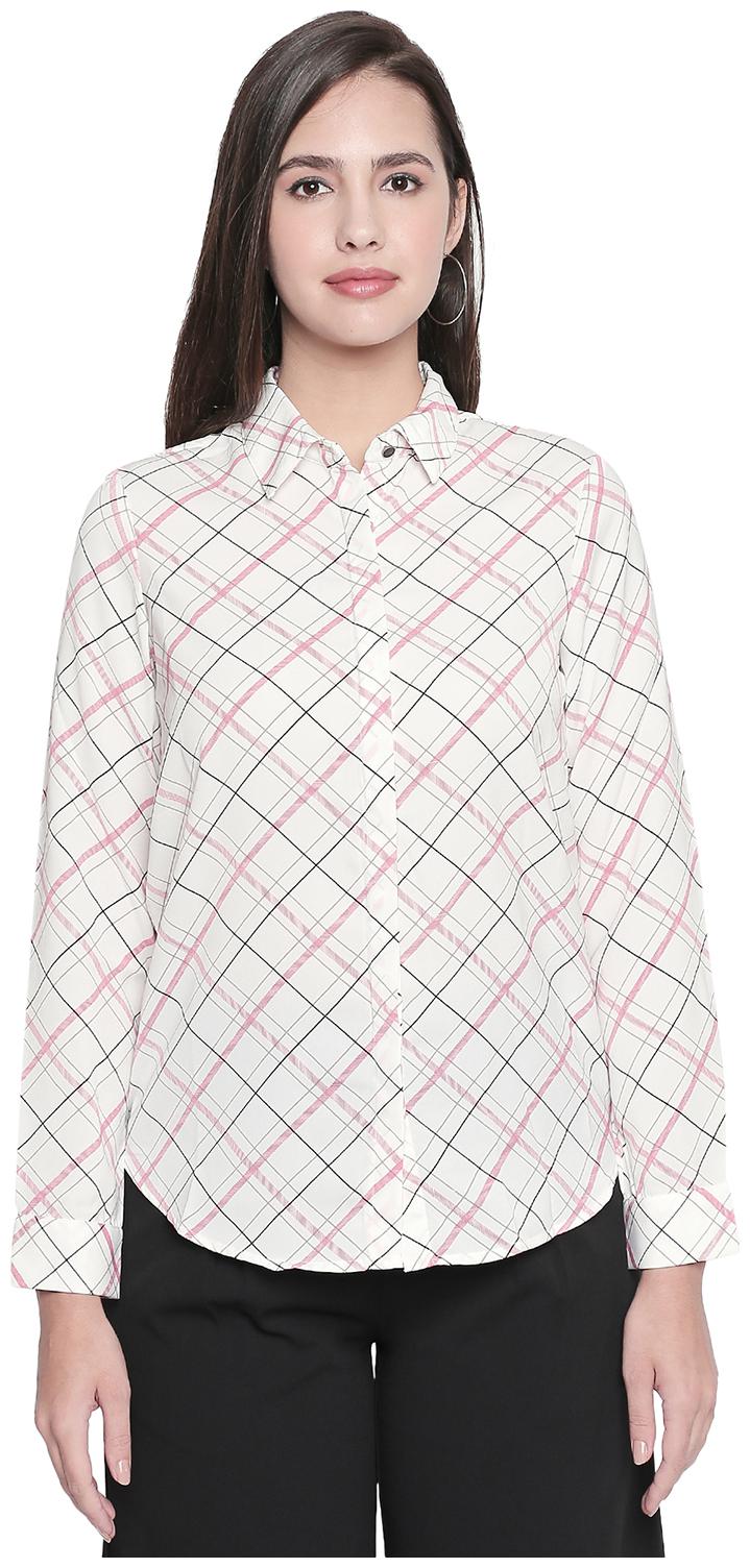 

Annabelle By Pantaloons Women Checked Shirt style - White
