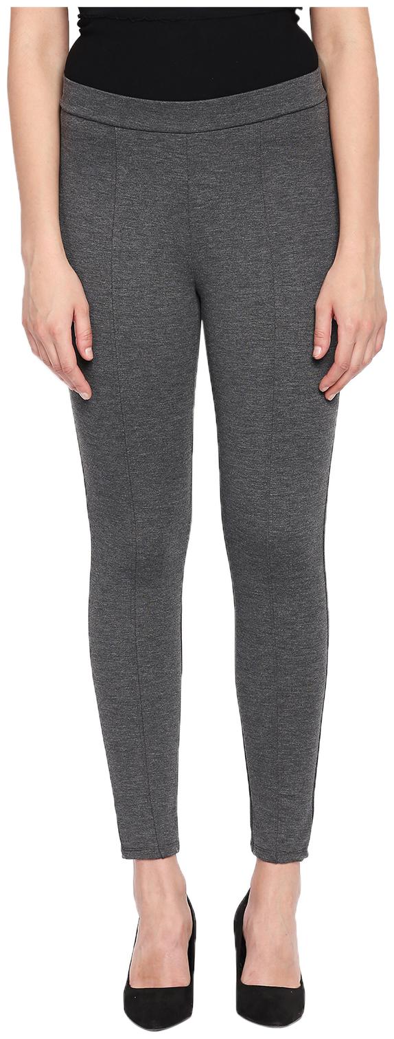 

Annabelle By Pantaloons Women Slim fit Polyester Solid Track pants - Grey