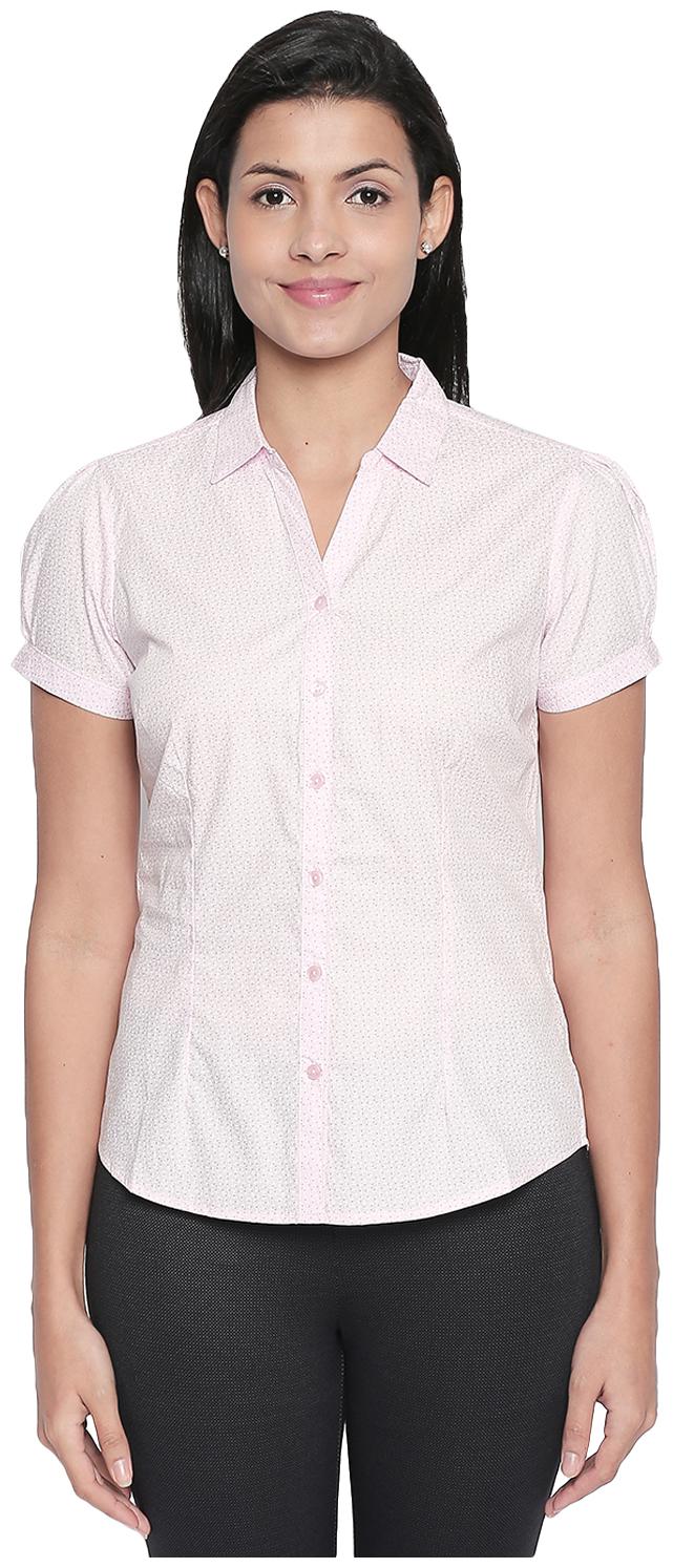 

Annabelle By Pantaloons Women Pink Printed Regular Fit Shirt