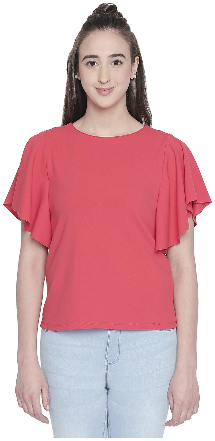 

Annabelle By Pantaloons Women Solid Regular top - Red