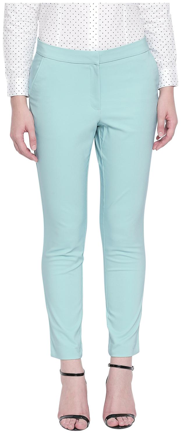 

Annabelle By Pantaloons Women Turquoise Slim fit Chinos