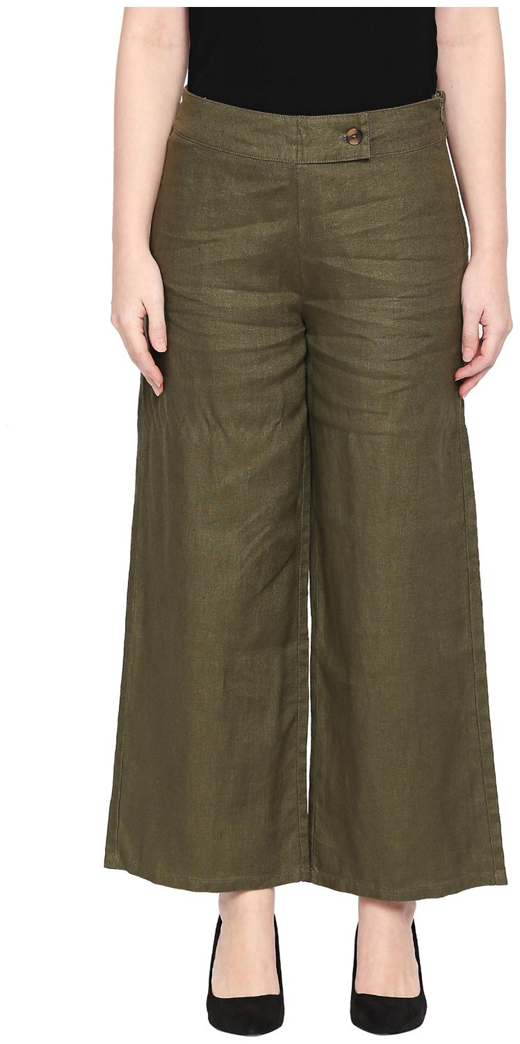 

Annabelle By Pantaloons Women Green Regular fit Regular pants