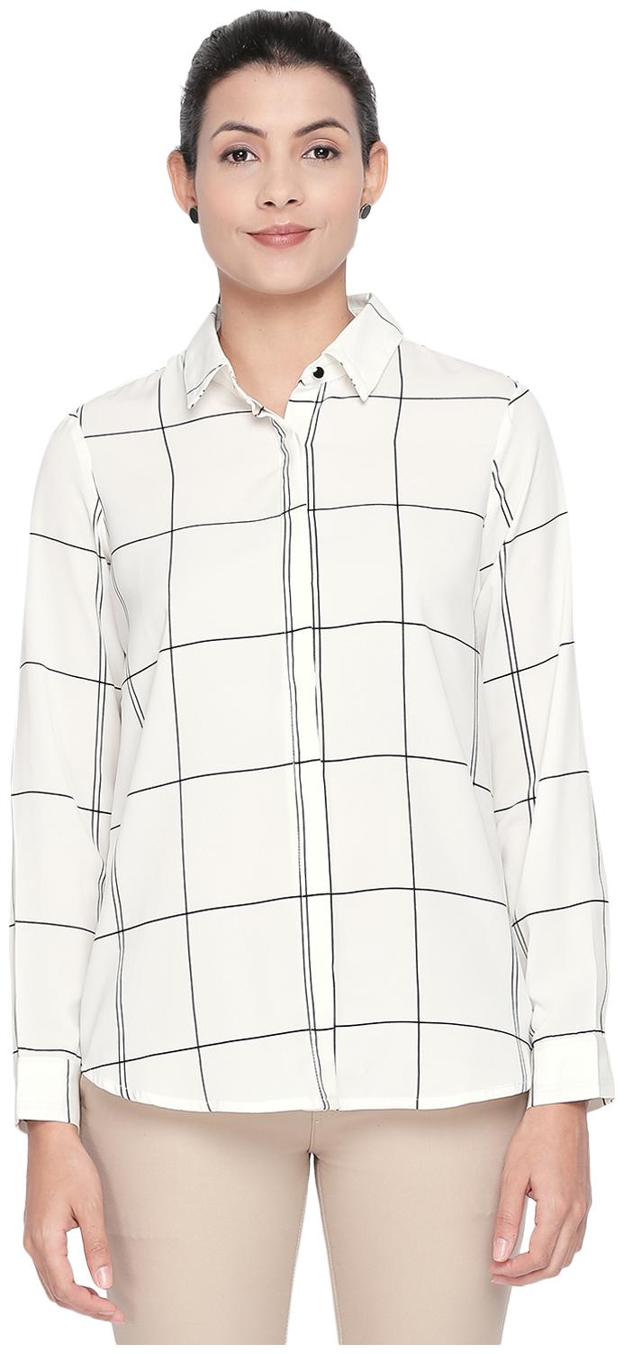 

Annabelle By Pantaloons Women Checked Shirt style - White