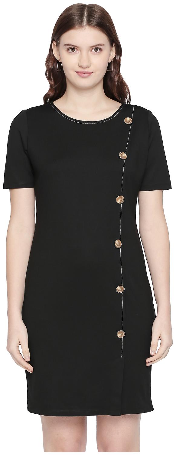 

Annabelle By Pantaloons Black Solid A-line dress