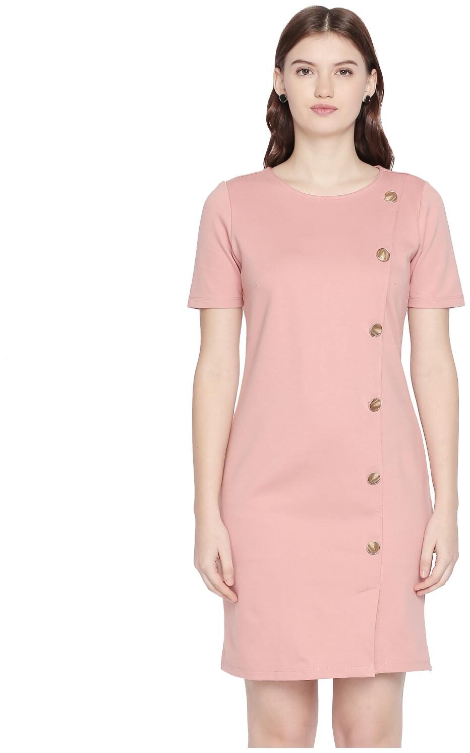 

Annabelle By Pantaloons Peach Solid A-line dress