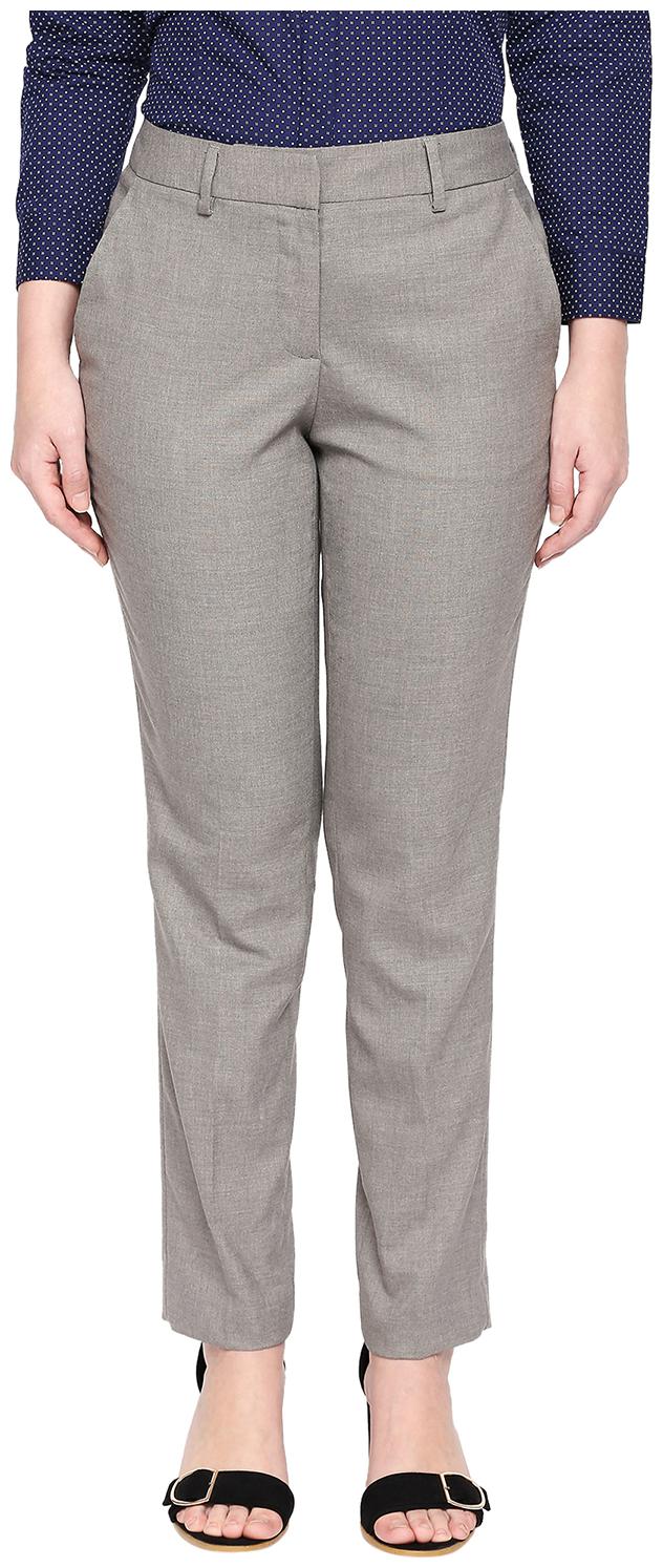 

Annabelle By Pantaloons Women Grey Slim fit Regular trousers