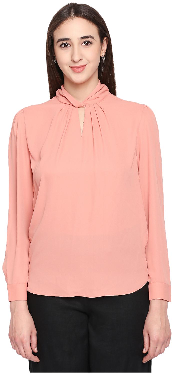 

Annabelle By Pantaloons Women Solid Regular top - Pink