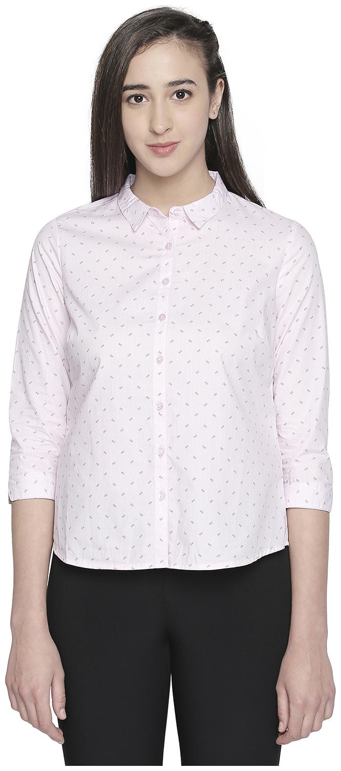 

Annabelle By Pantaloons Women Pink Printed Regular Fit Shirt