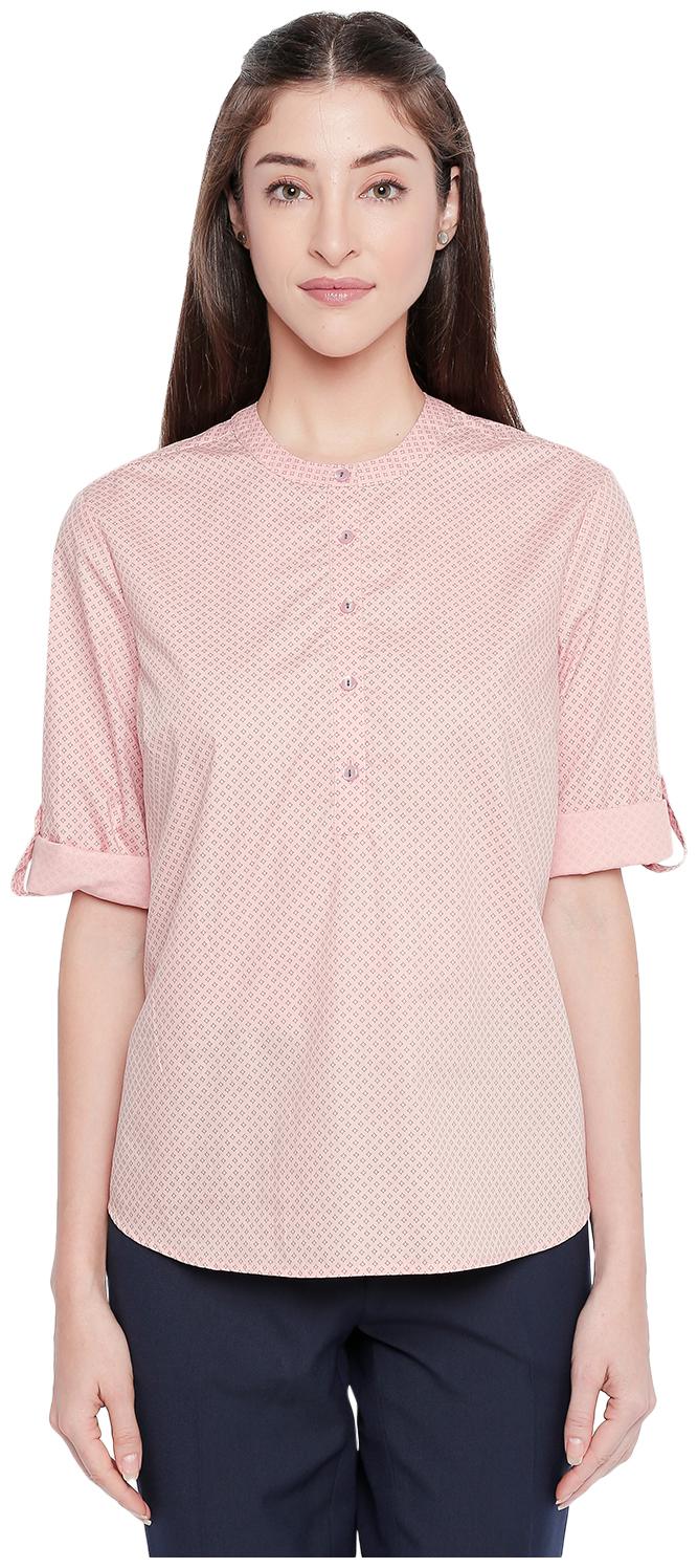 

Annabelle By Pantaloons Women Pink Printed Regular Fit Shirt