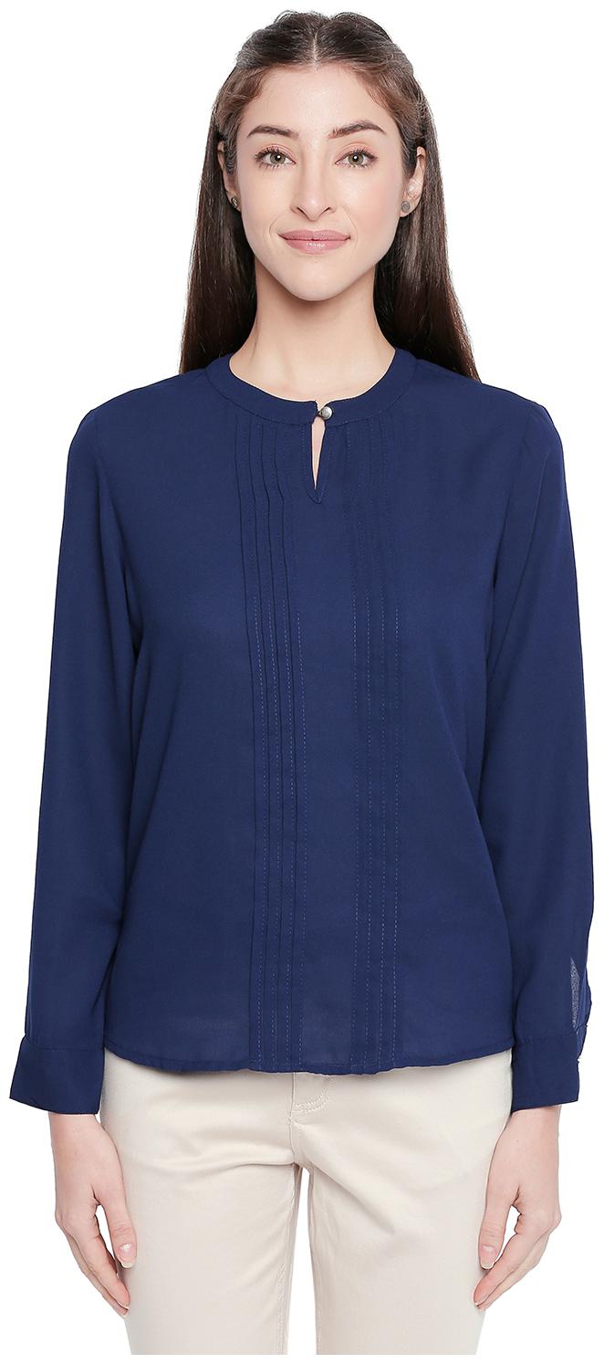 

Annabelle By Pantaloons Women Solid Shirt style - Blue