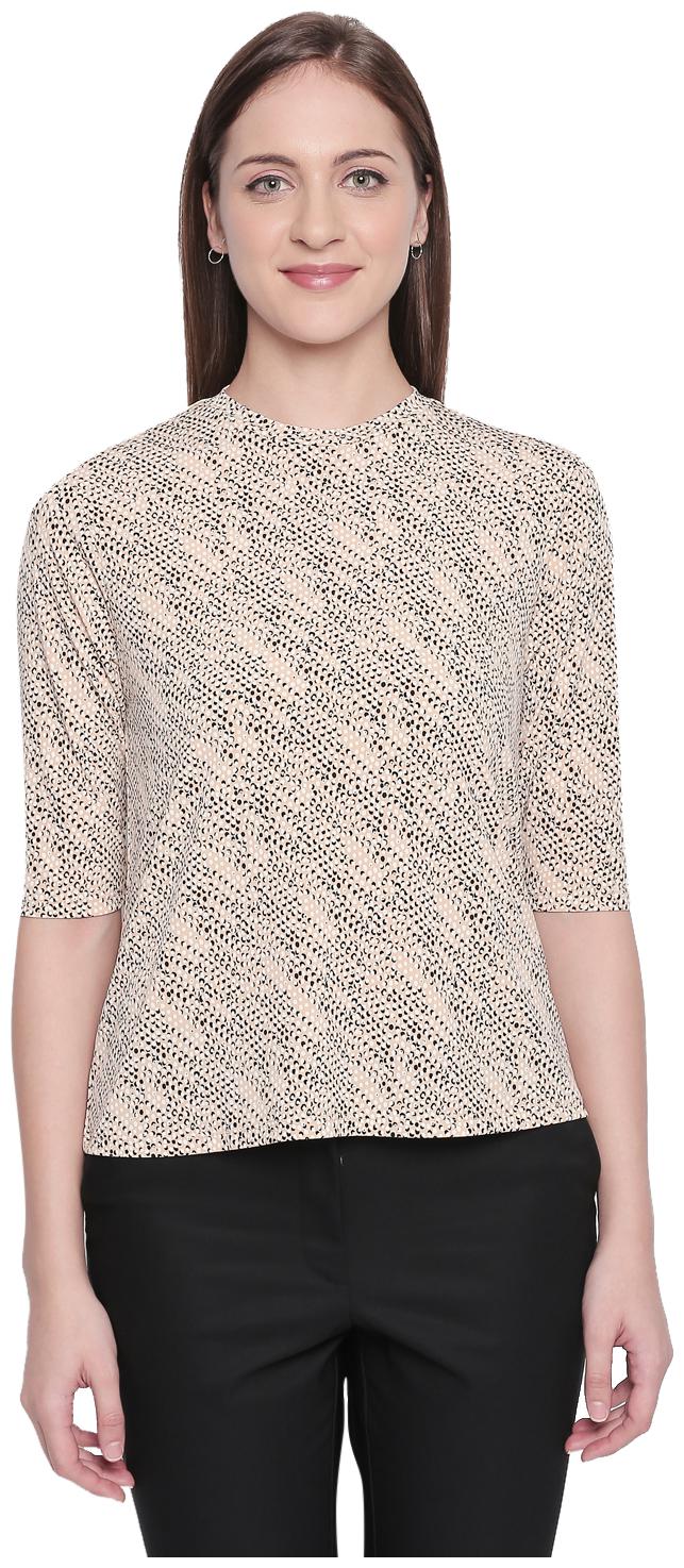 

Annabelle By Pantaloons Women Printed Regular top - Beige