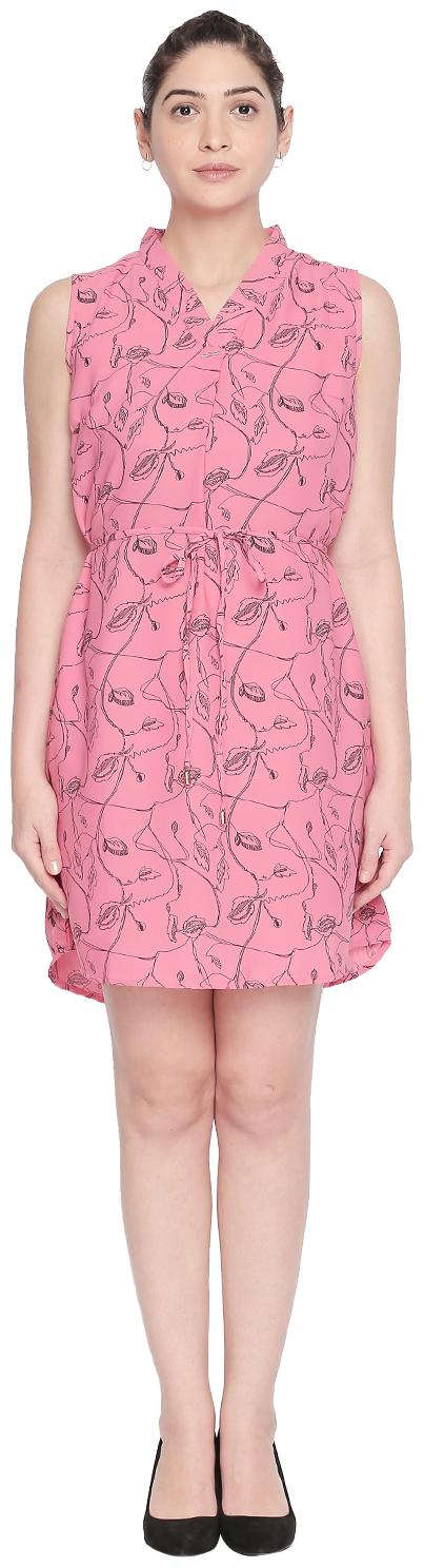 

Annabelle By Pantaloons Pink Printed A-line dress