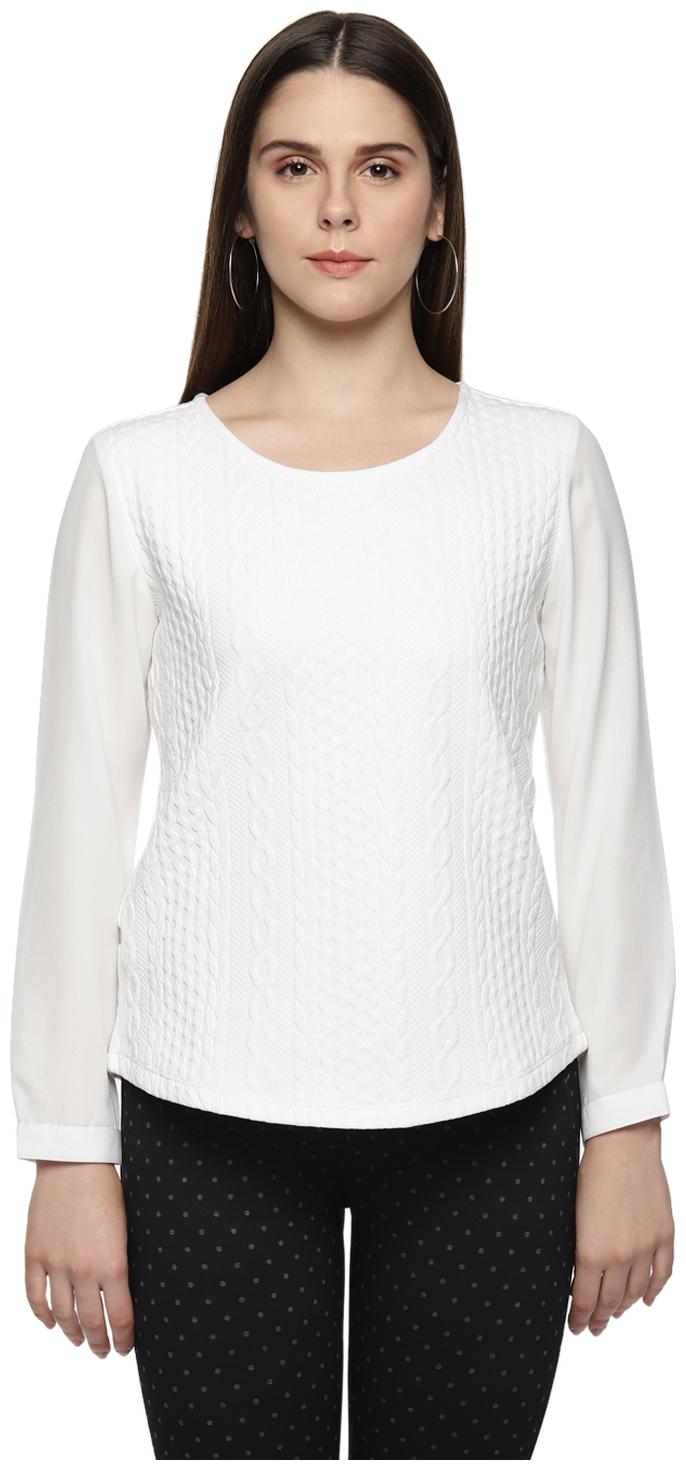 

Annabelle By Pantaloons Women Self design Regular top - White