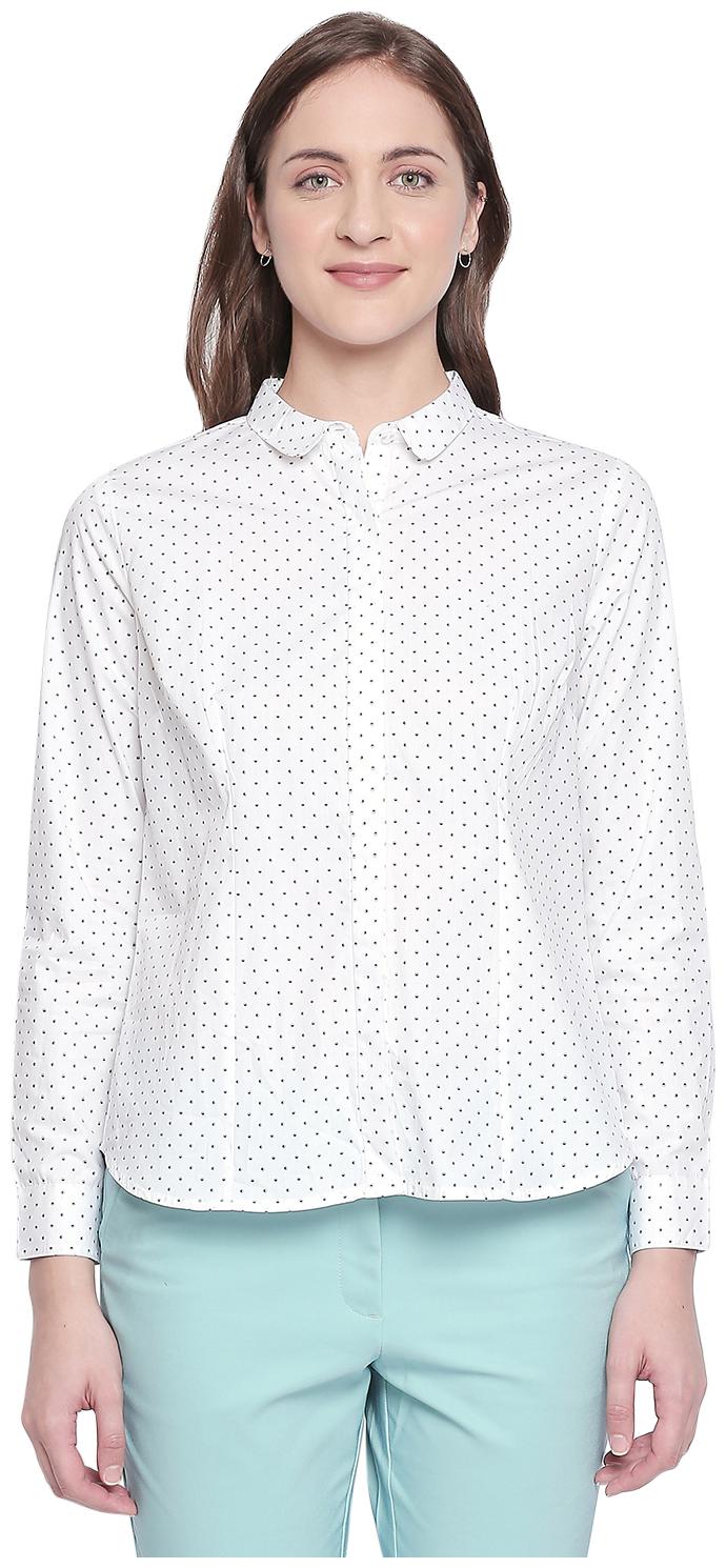 

Annabelle By Pantaloons Women White Printed Regular Fit Shirt