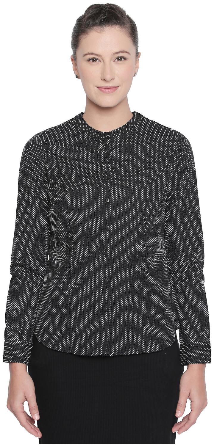 

Annabelle By Pantaloons Women Black Printed Regular Fit Shirt