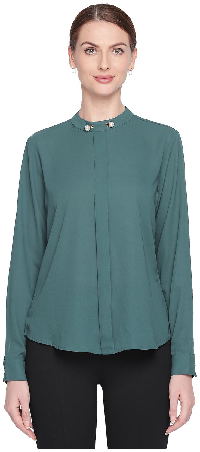 

Annabelle By Pantaloons Women Solid Shirt style - Blue