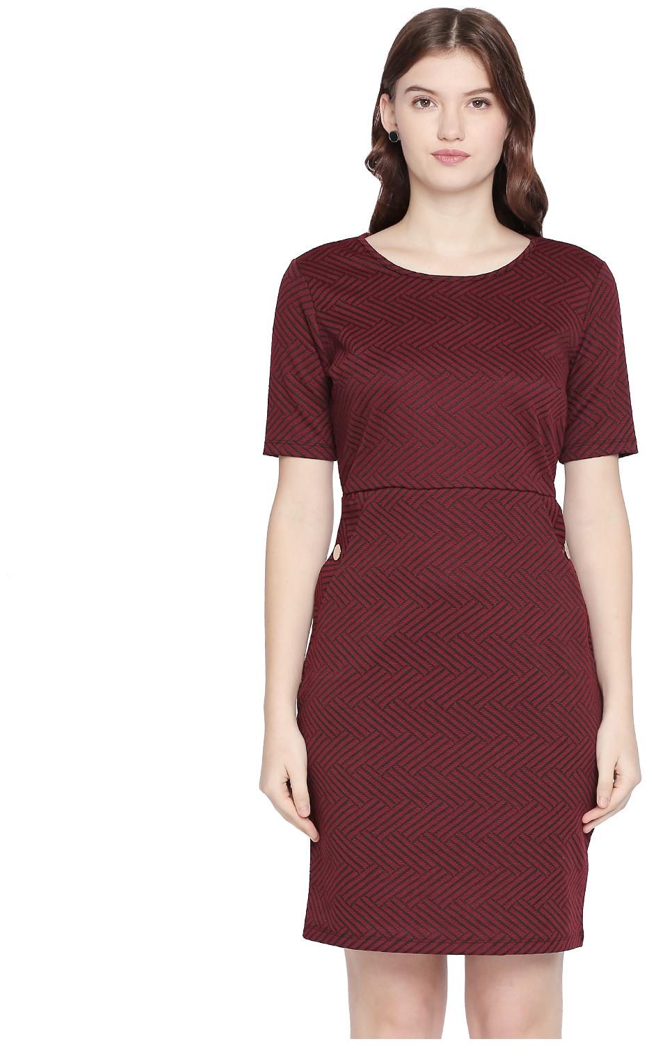 

Annabelle By Pantaloons Red Solid A-line dress