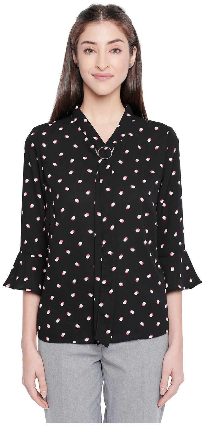 

Annabelle By Pantaloons Women Printed Regular top - Black