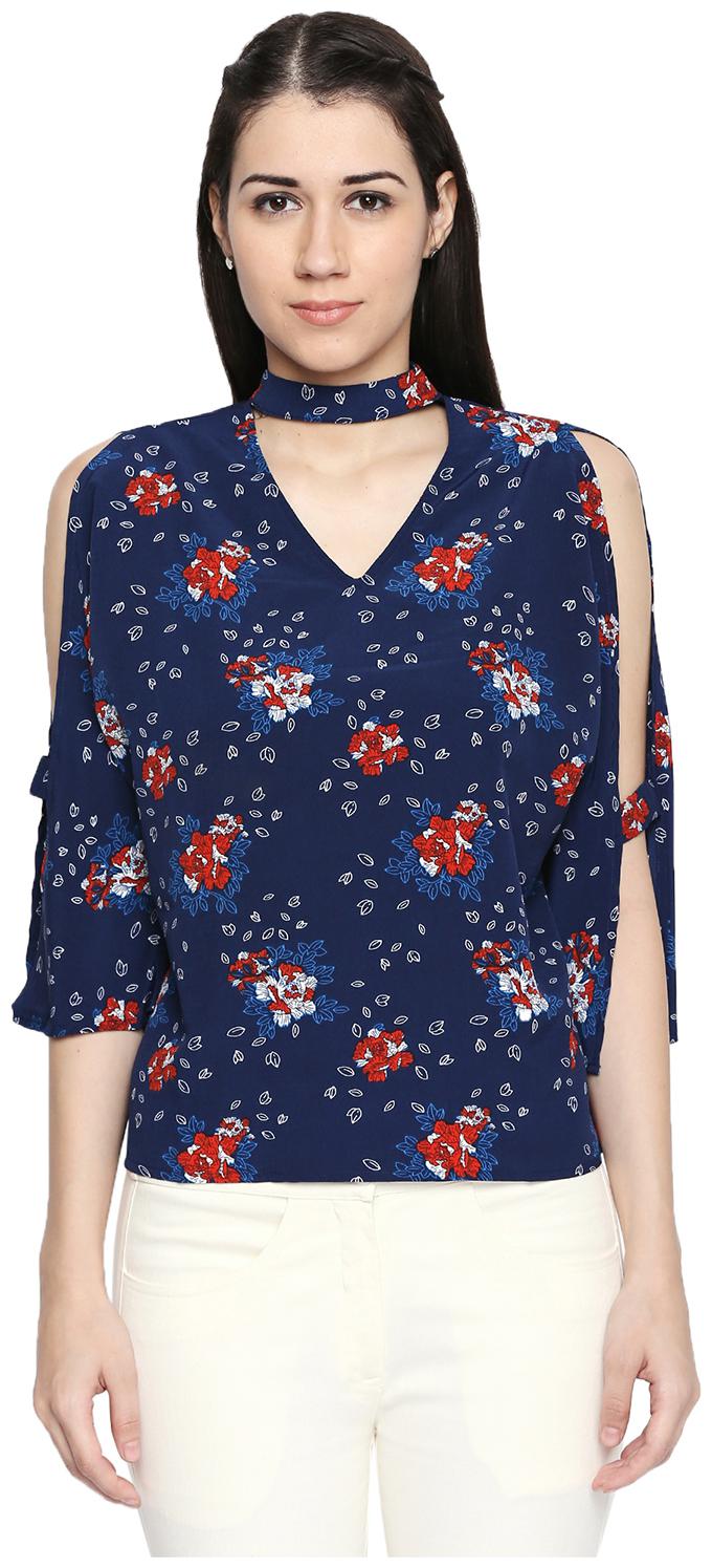 

Annabelle By Pantaloons Women Floral Regular top - Blue