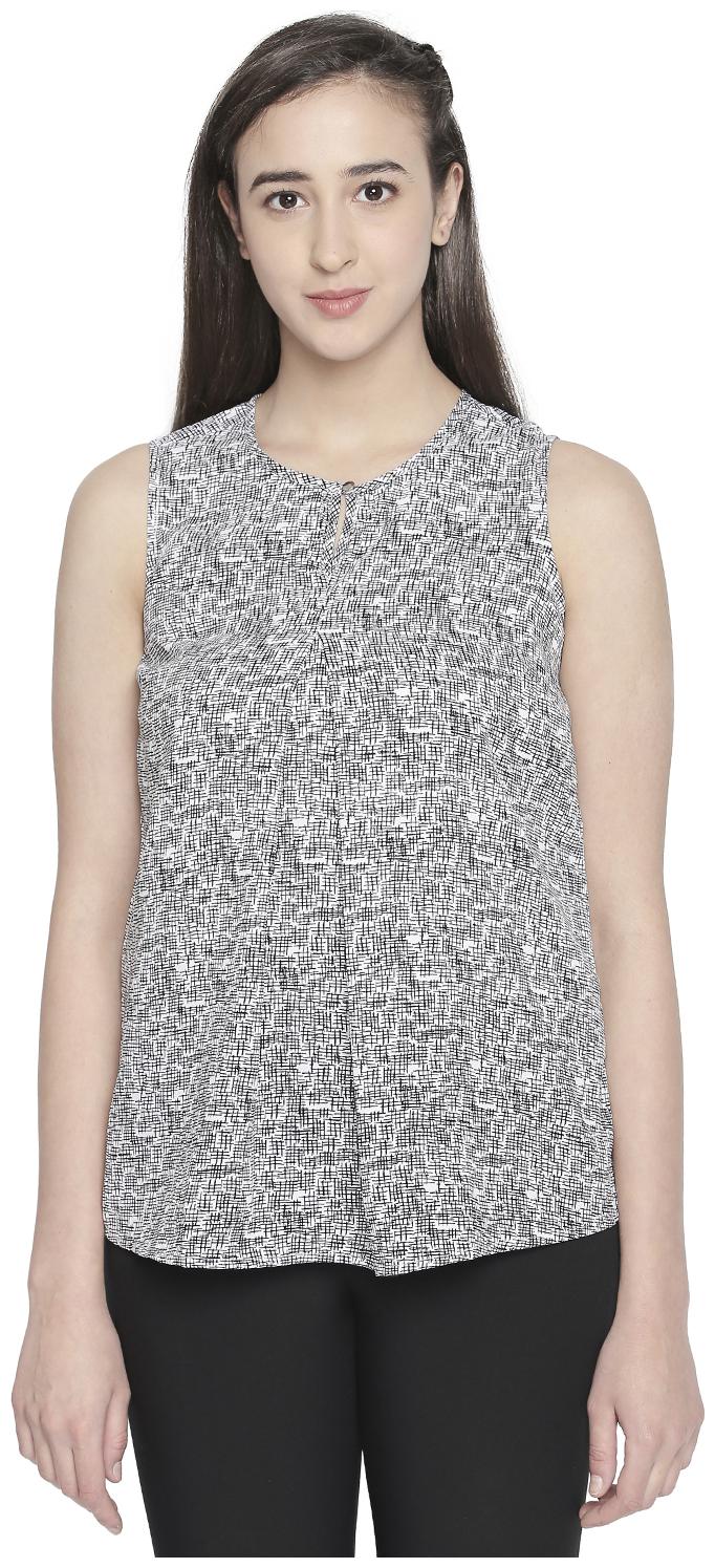 

Annabelle By Pantaloons Women Printed Regular top - Black