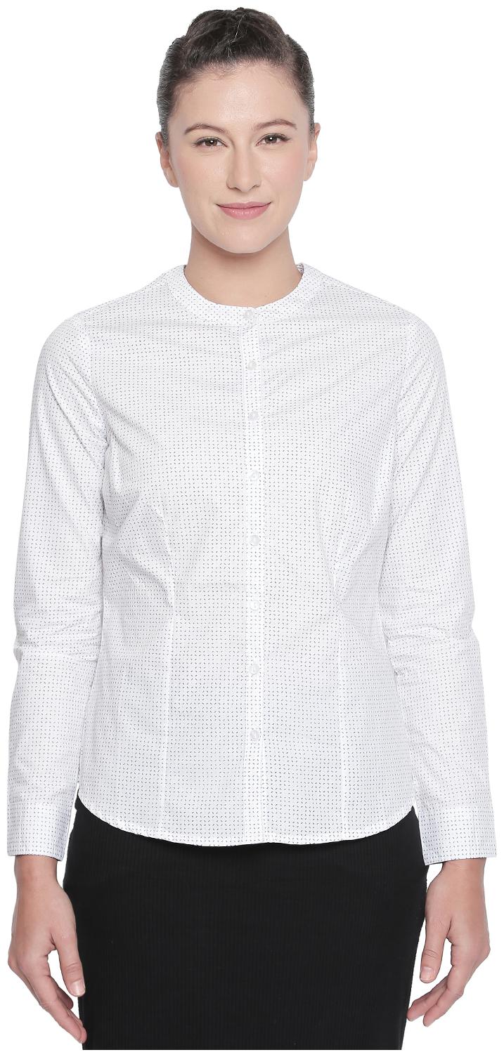 

Annabelle By Pantaloons Women White Printed Regular Fit Shirt
