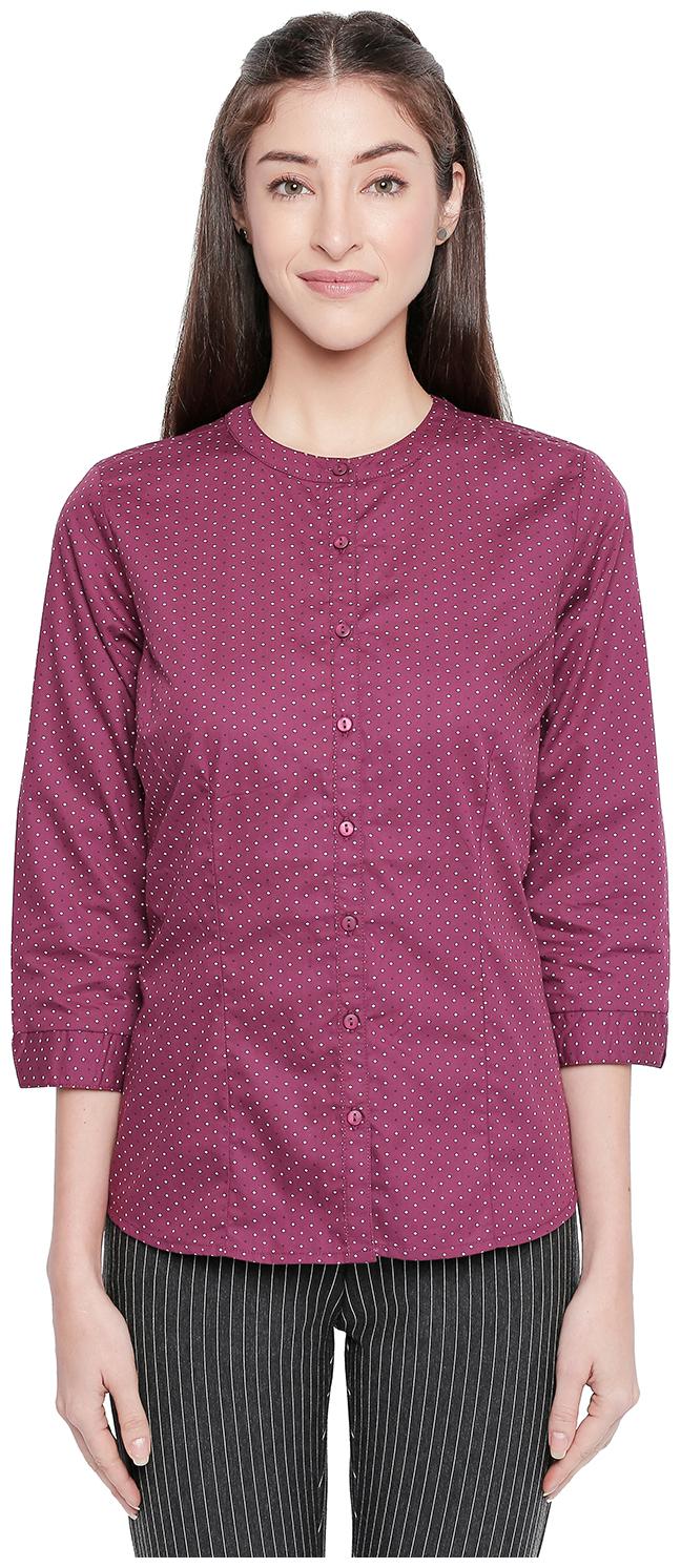 

Annabelle By Pantaloons Women Red Printed Regular Fit Shirt