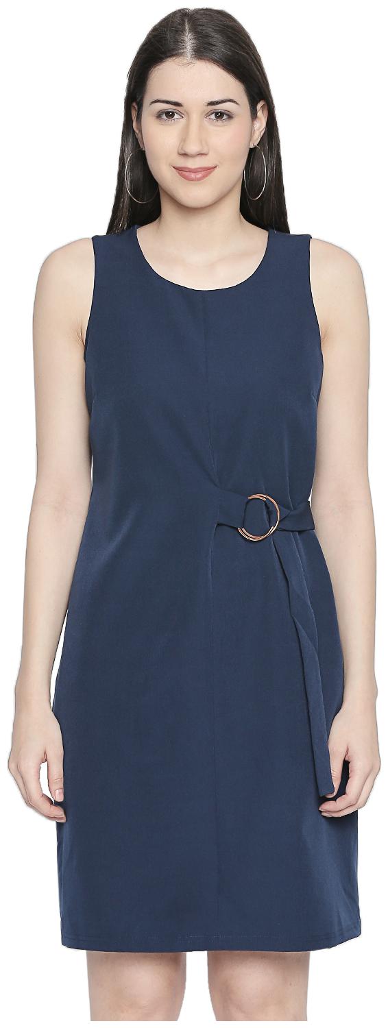 

Annabelle By Pantaloons Blue Solid A-line dress
