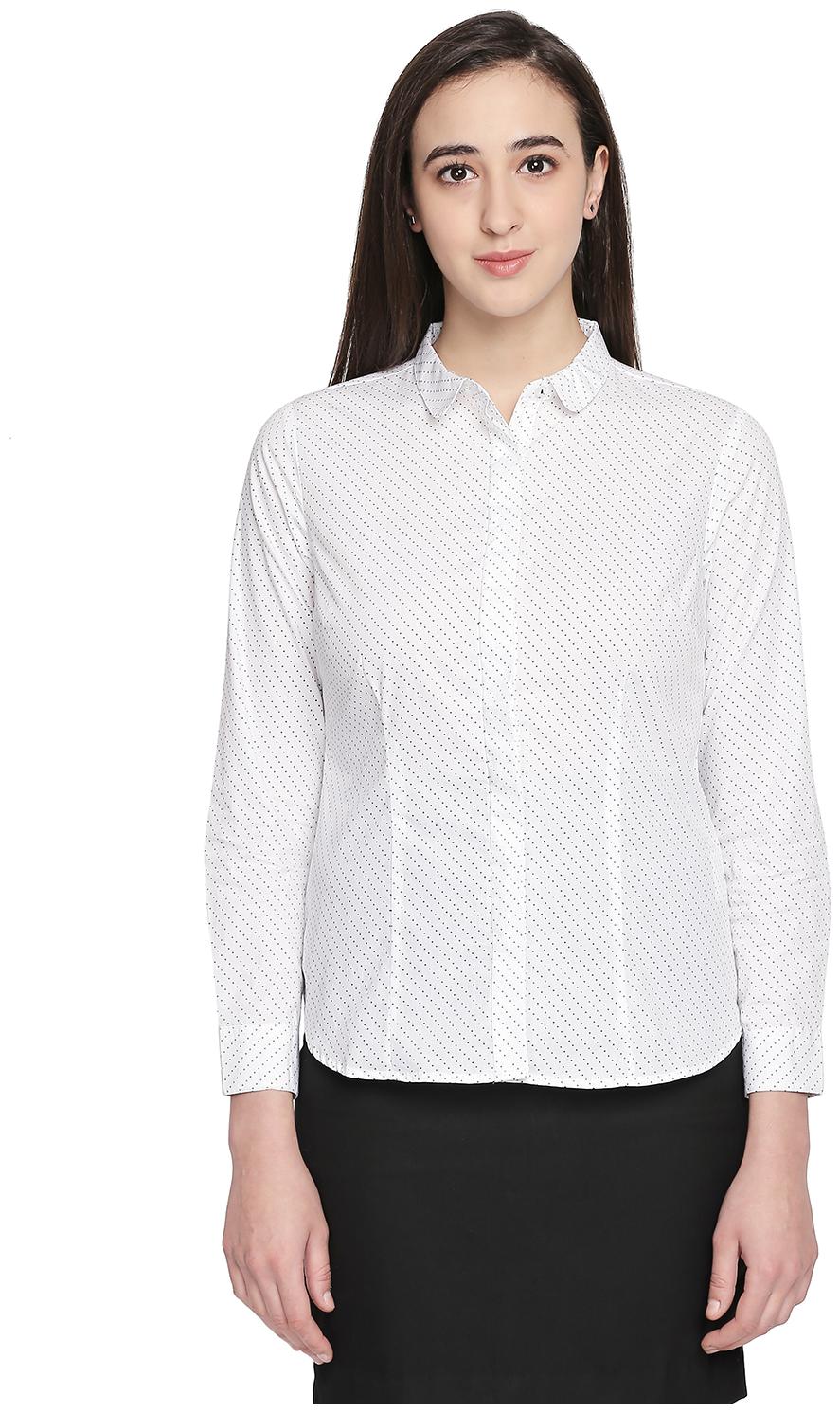 

Annabelle By Pantaloons Women White Printed Regular Fit Shirt