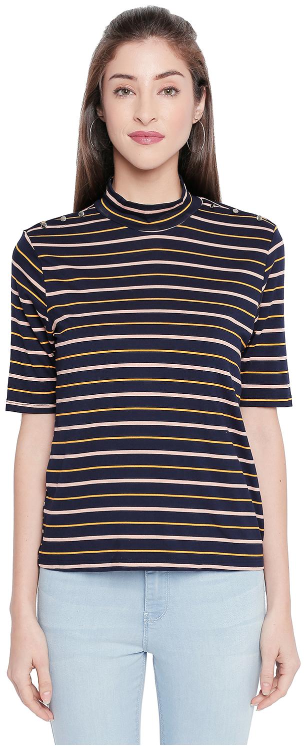 

Annabelle By Pantaloons Women Striped Regular top - Blue