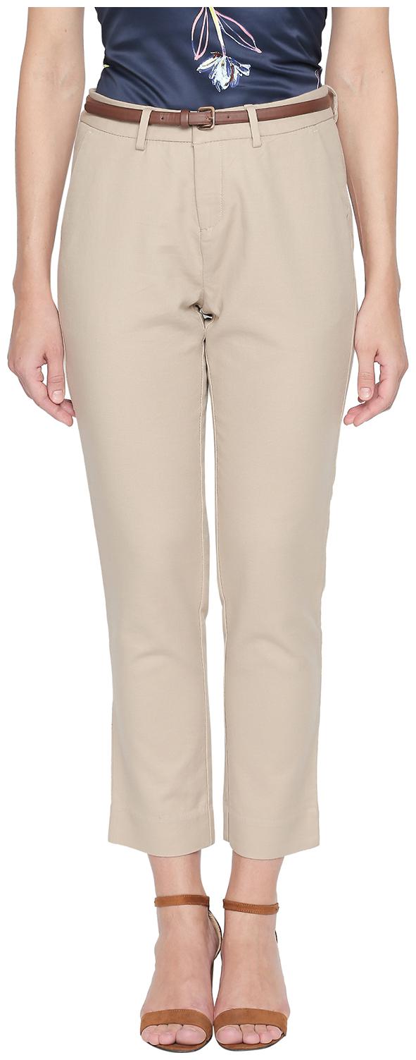 

Annabelle By Pantaloons Women Beige Slim fit Regular trousers