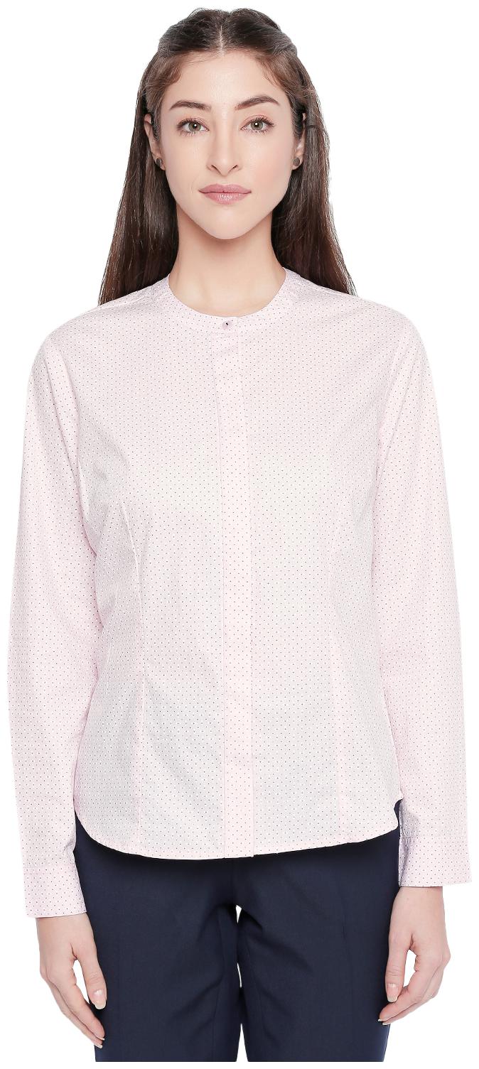 

Annabelle By Pantaloons Women Pink Printed Regular Fit Shirt