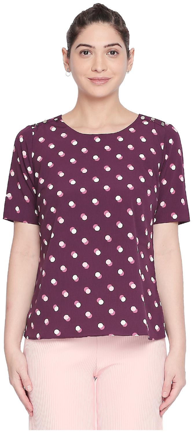 

Annabelle By Pantaloons Women Printed Regular top - Purple
