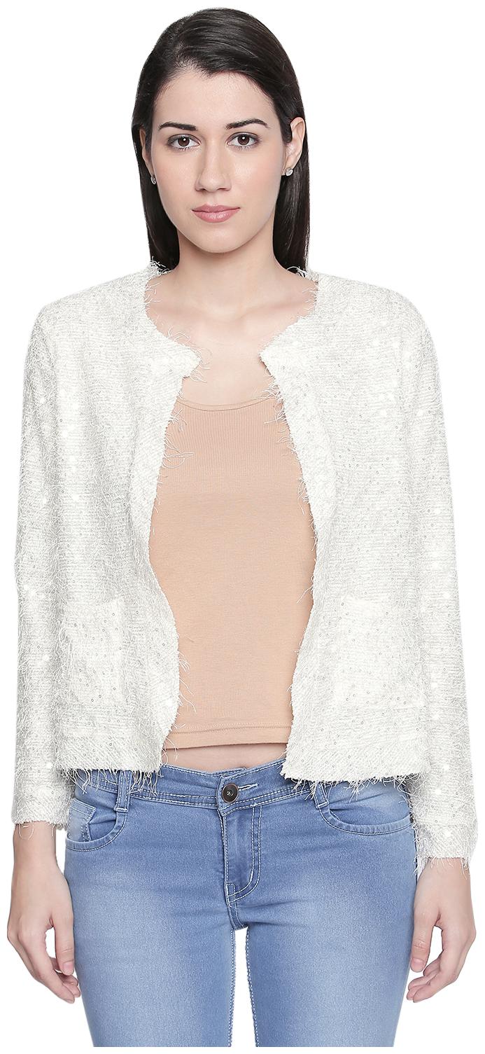 

Annabelle By Pantaloons Women Embroidered Regular Jacket - White